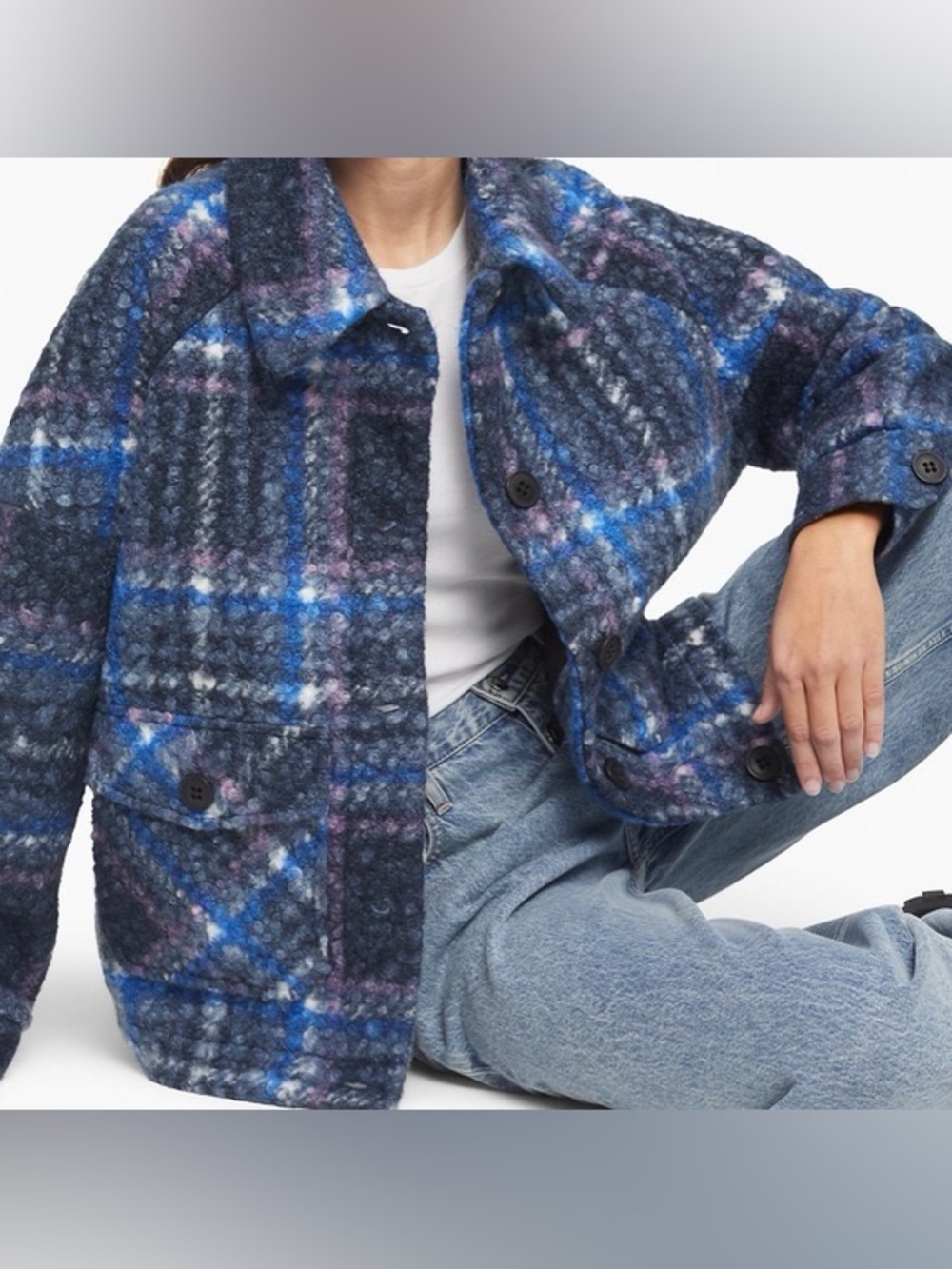 Calvin Klein Women’s Plaid Jacket Size Medium